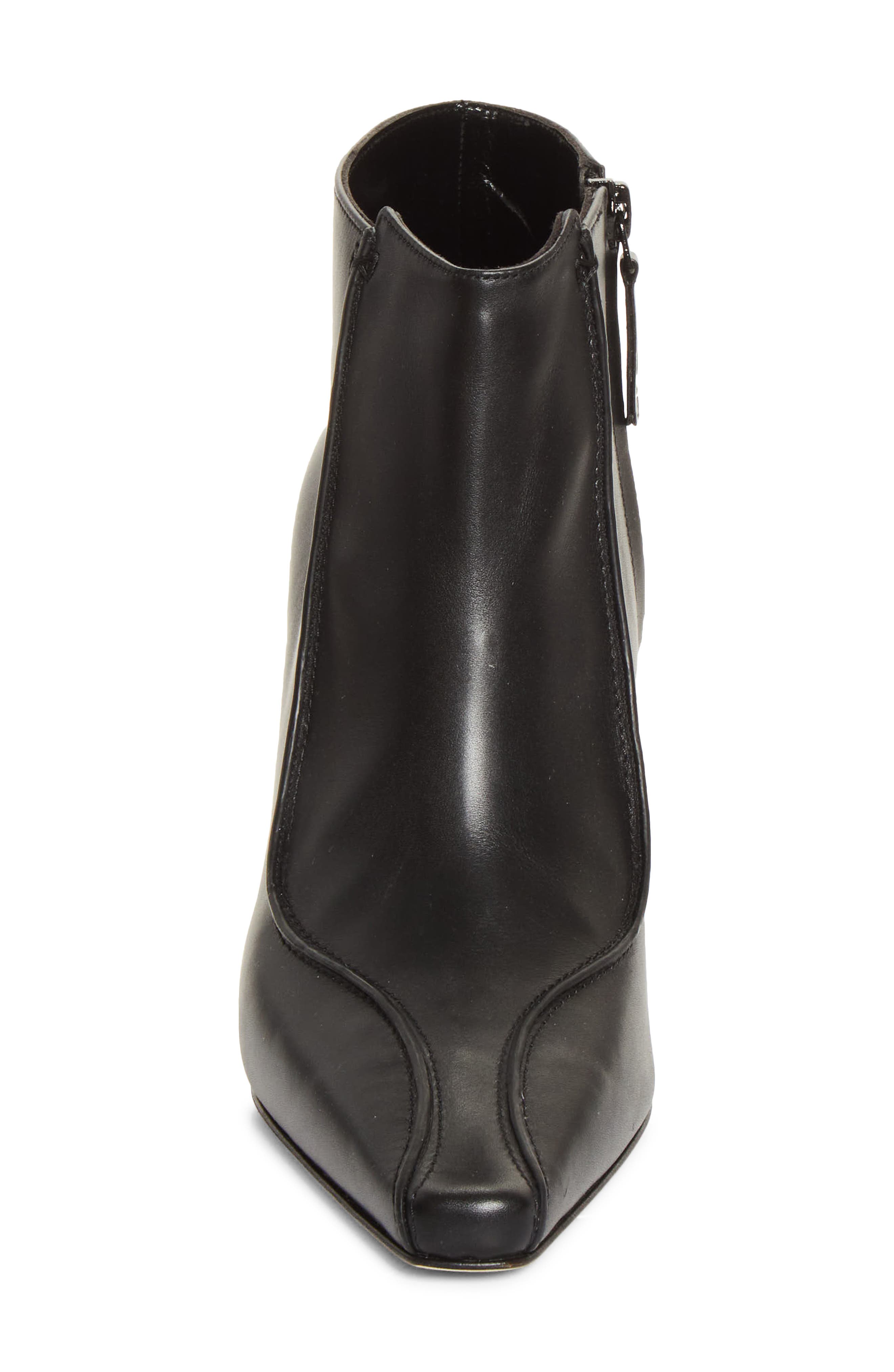 Milleta Almond Toe Bootie, Alternate, color, BLACK