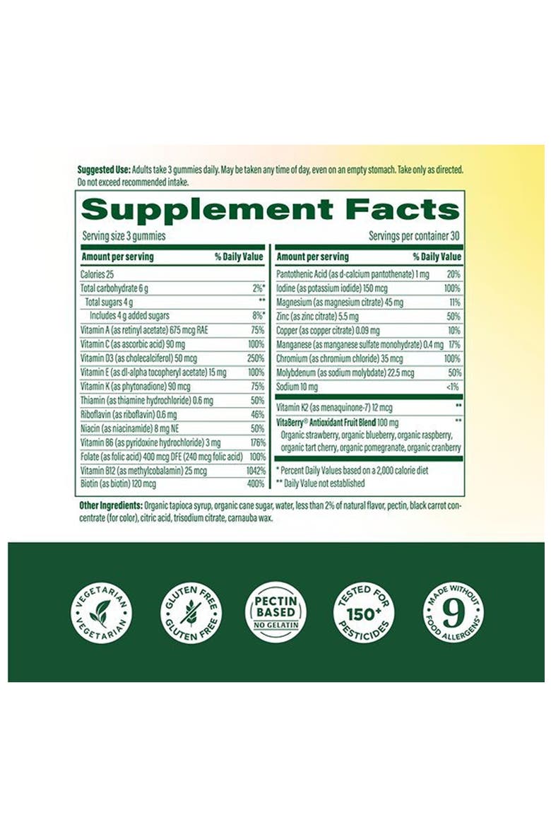 Whole Body Multi Gummies for Women 55+ for Bone Health, Vegetarian, 90 Strawberry Gummies, Alternate, color, None