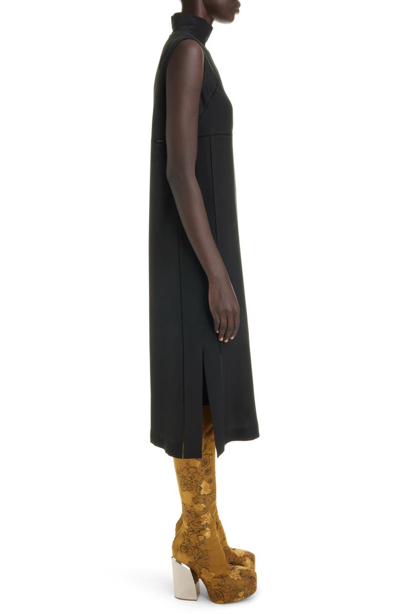 Dries Van Noten Daras Hemstitched Mock Neck Dress, Alternate, color,