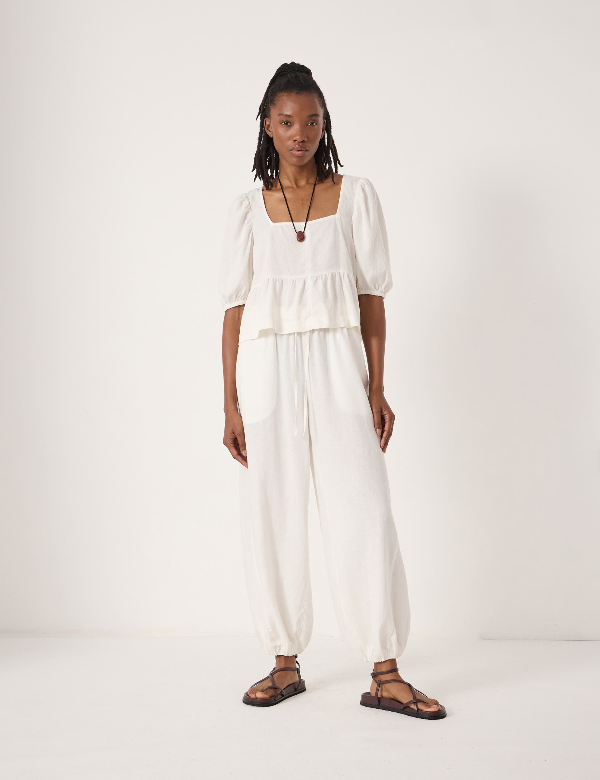 Hush Tove Linen Balloon Beach Pants (Women) | Nordstrom