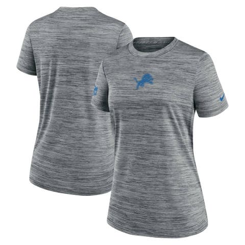 Women's Nike Gray Detroit Lions Sideline Velocity Performance T-Shirt