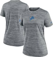 Nike Women's Nike Gray Detroit Lions Sideline Velocity Performance T-Shirt