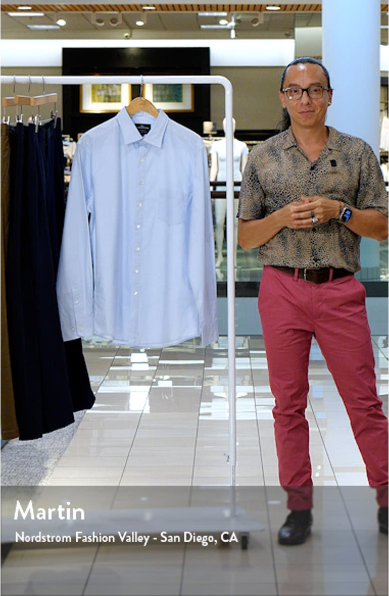 Lowcliffe Solid Cotton Button-Up Shirt, sales video thumbnail