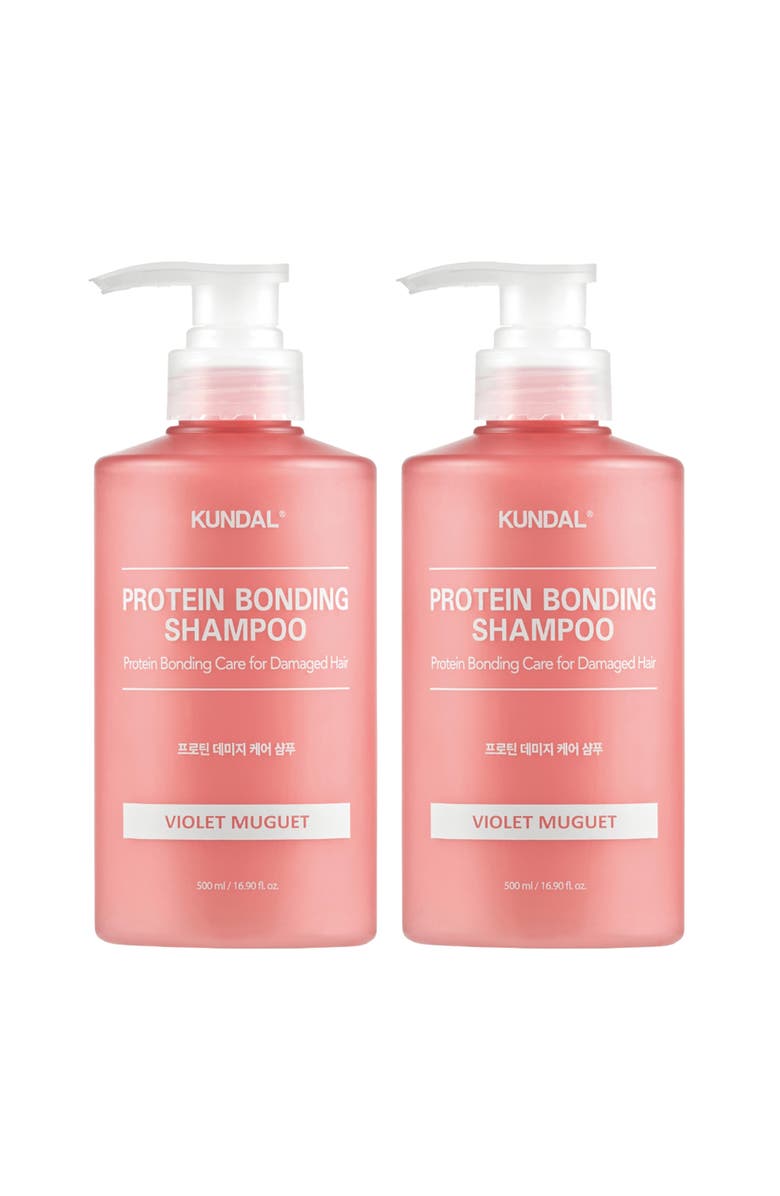 KUNDAL Protein Bonding Care Shampoo Violet Muguet 2 Pack, Main, color, Pink