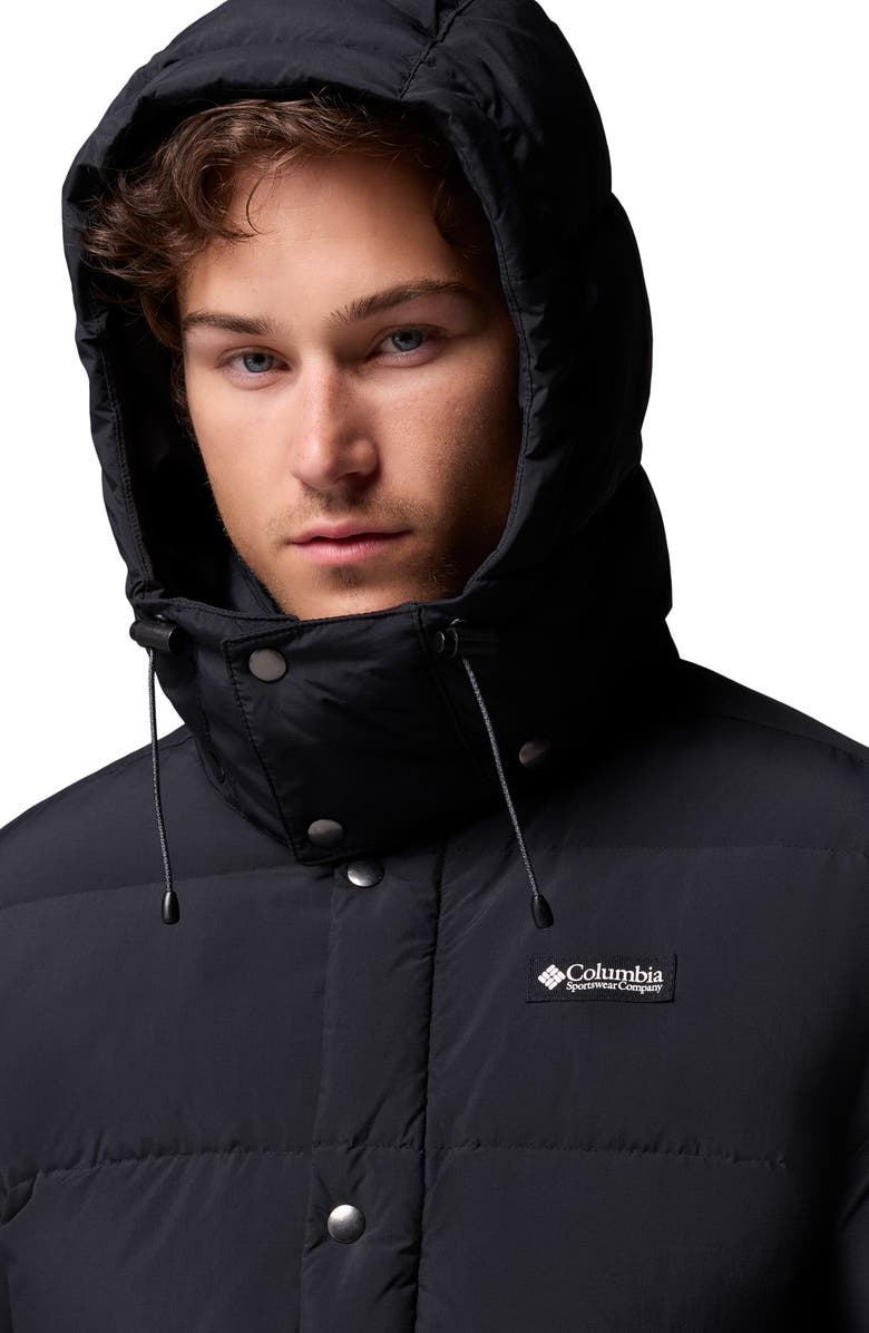 Columbia Wallowa Water Repellent Down Puffer Jacket with Removable Hood, Alternate, color, Black