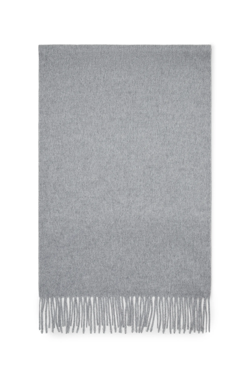 Brunello Cucinelli Double Knit Scarf In Gray