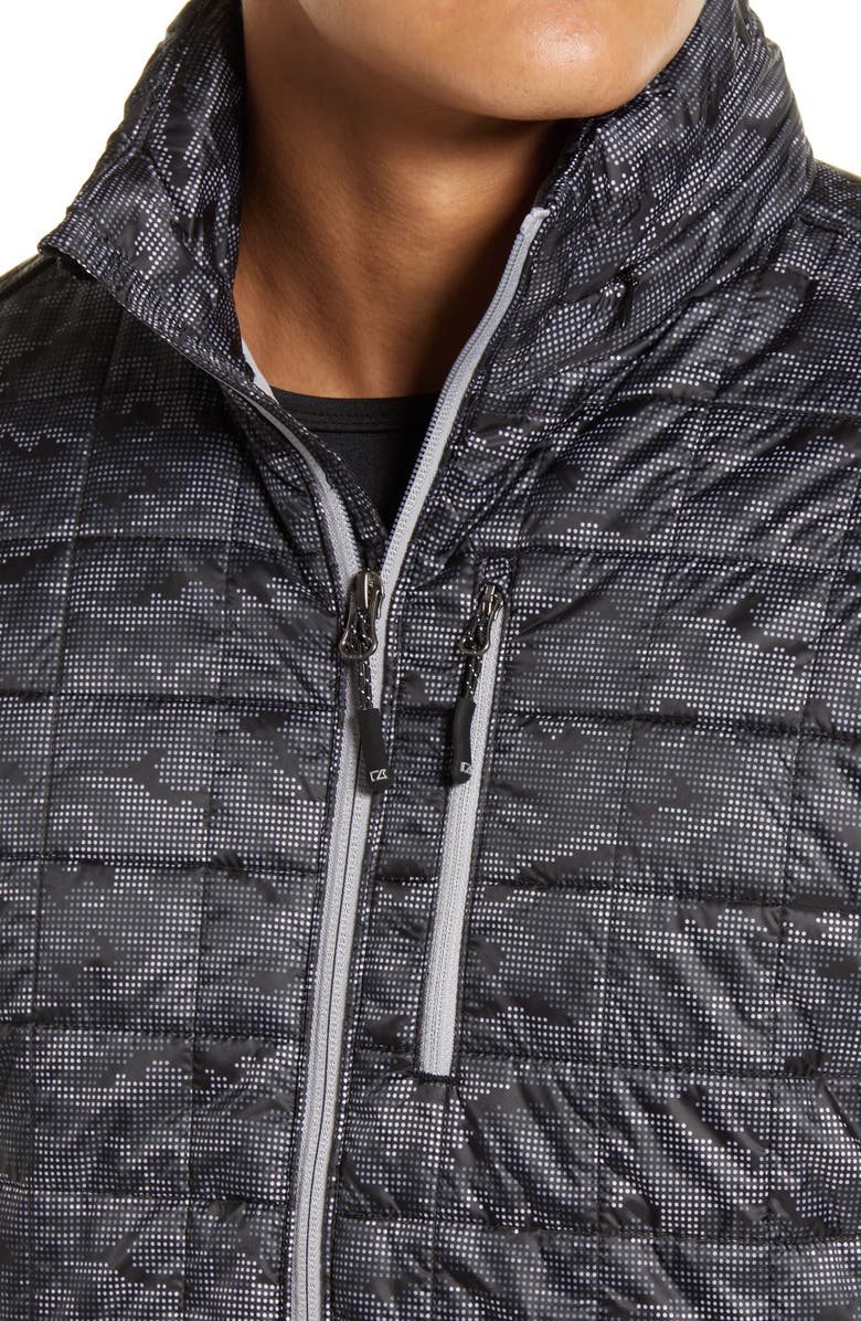 Cutter & Buck Rainier PrimaLoft<sup>®</sup> Printed Jacket, Alternate, color, Black