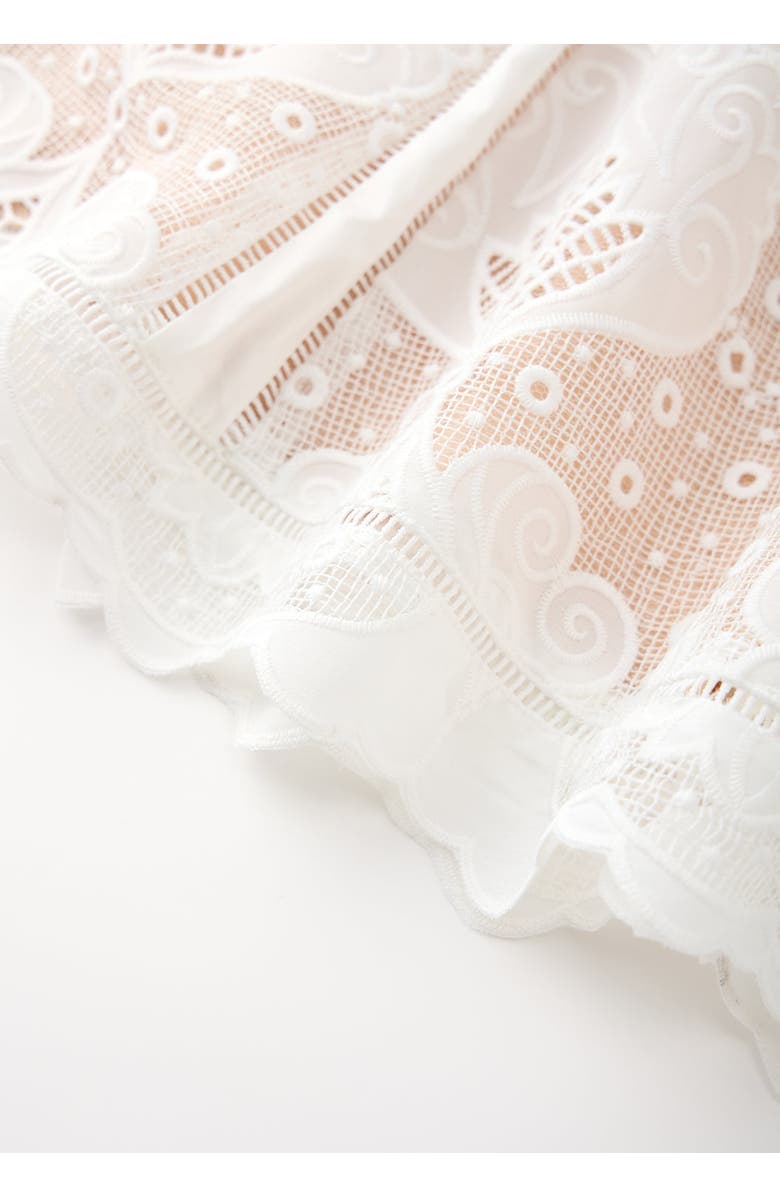 Marlo Kids Celia Lace Maxi Dress, Alternate, color, Ivory