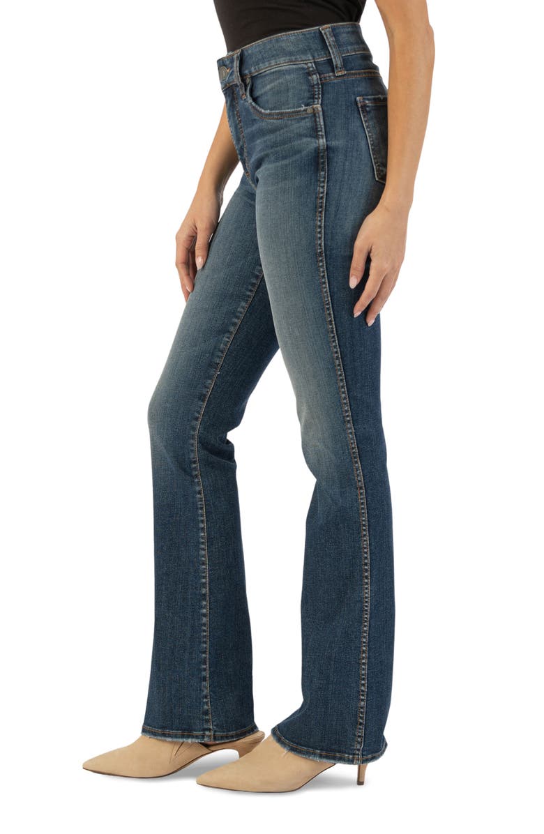 KUT from the Kloth Natalie Fab Ab High Waist Bootcut Jeans, Alternate, color, Allied W/Dk Sto