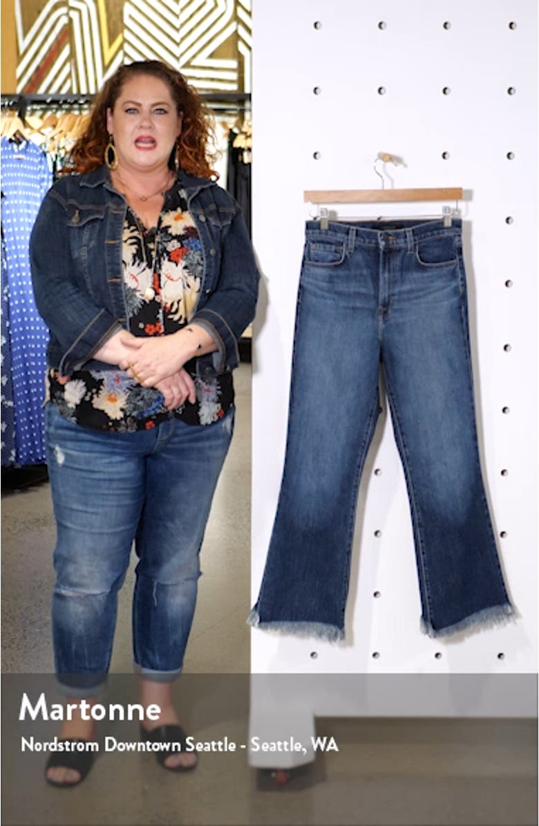Julia High Waist Crop Flare Jeans, sales video thumbnail