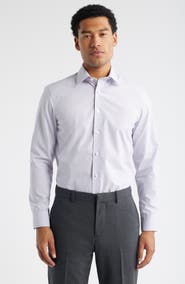 Nordstrom Extra Trim Fit Check Non-Iron Dress Shirt