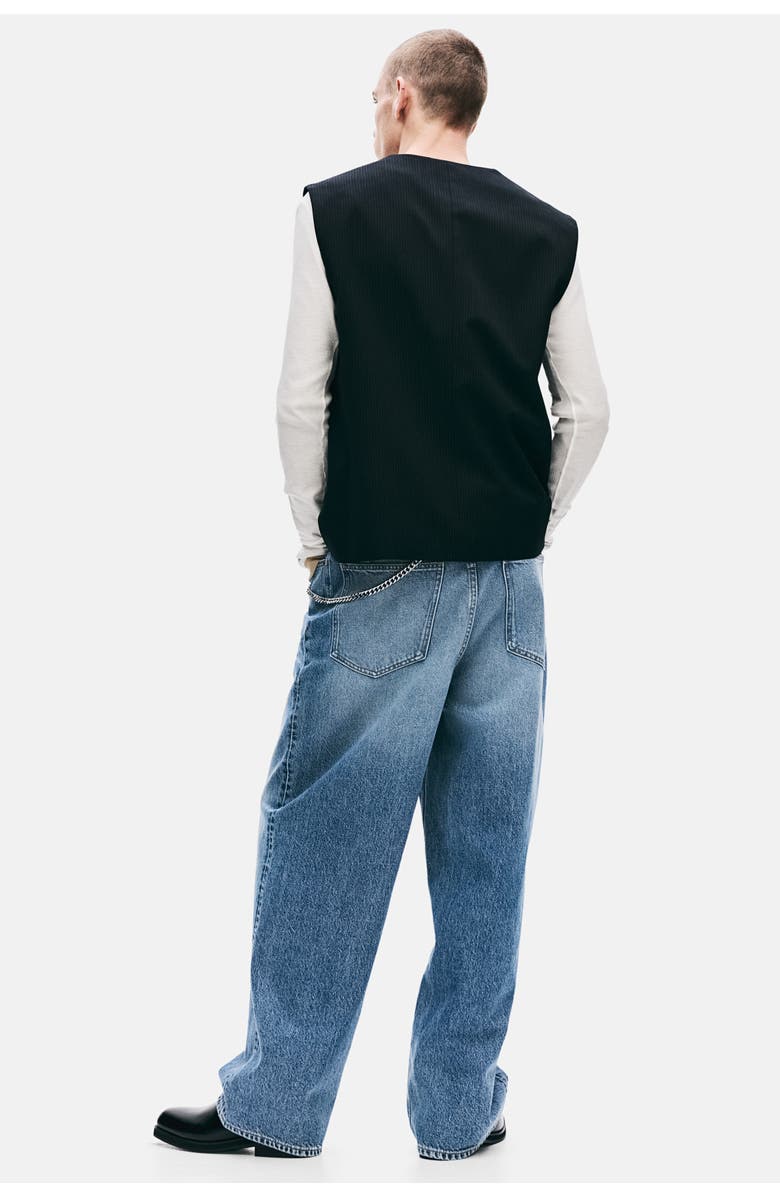H&M Fairfax baggy jeans, Alternate, color, Denim Blue
