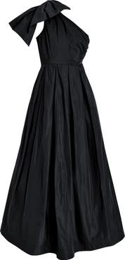 Donna Karan New York Bow One-Shoulder Gown