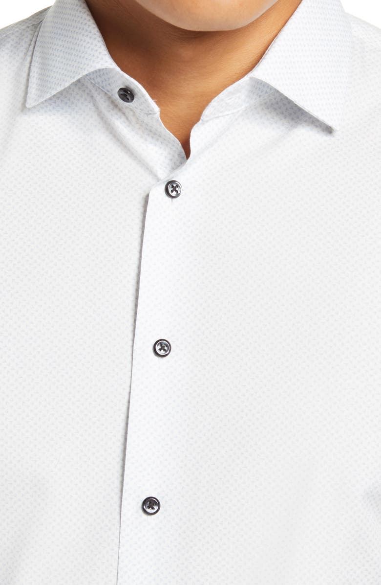 Nordstrom Trim Fit Non-Iron Stretch Dress Shirt, Alternate, color, 