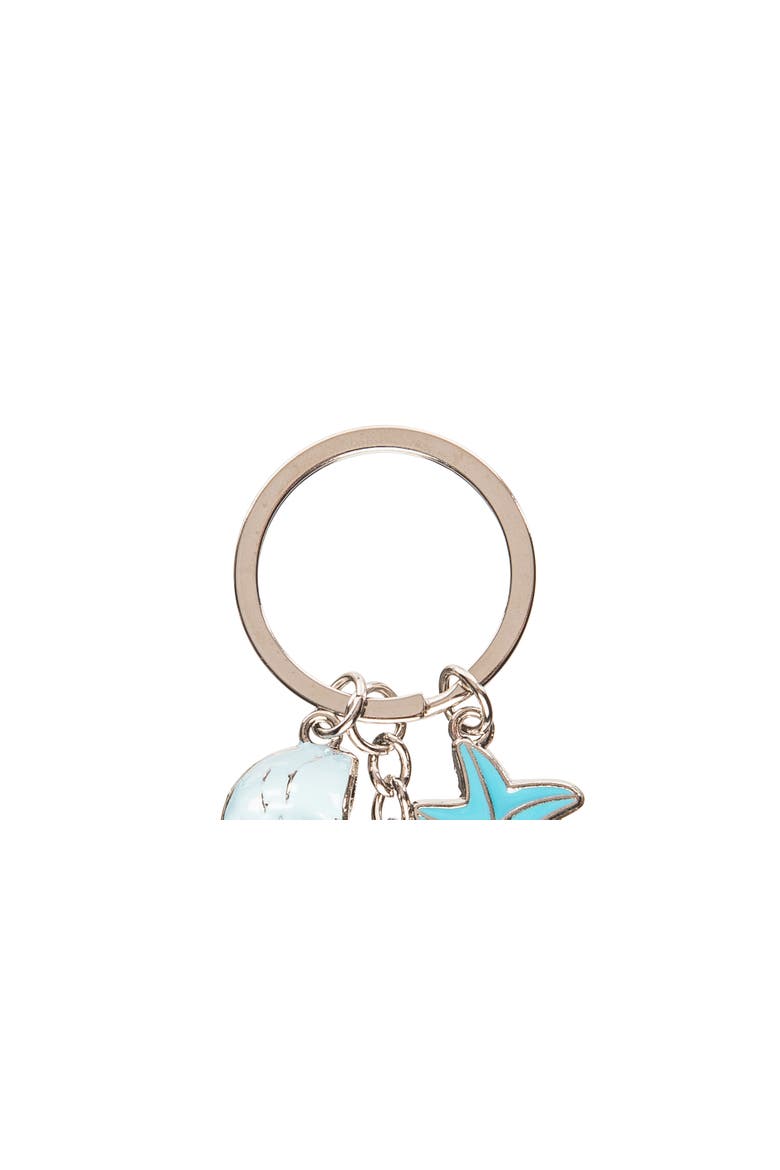 Sand Dollar Keychain, Alternate, color, Blue