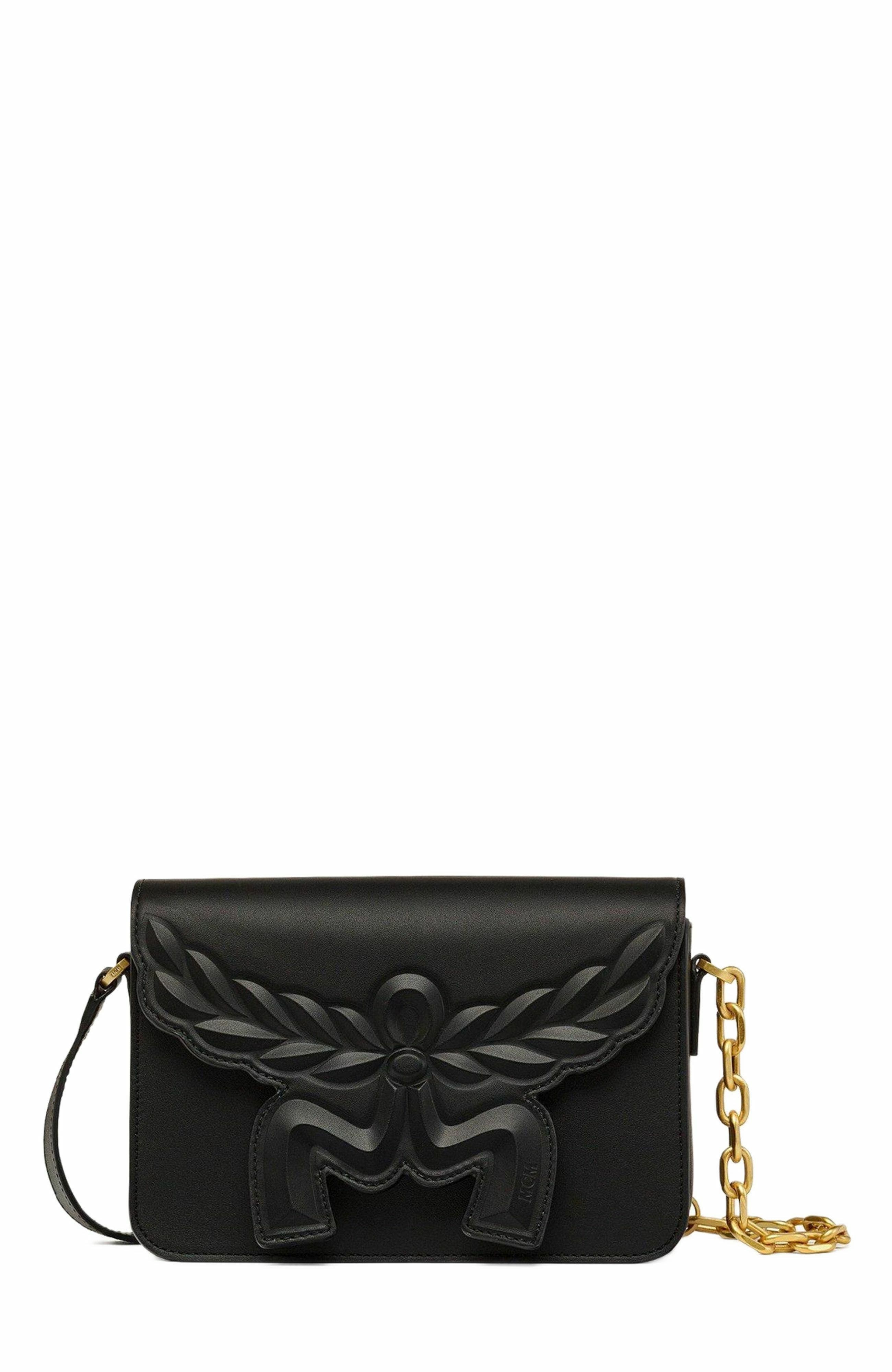 MCM Himmel Laurel Crossbody in Calf Leather, Main, color, 