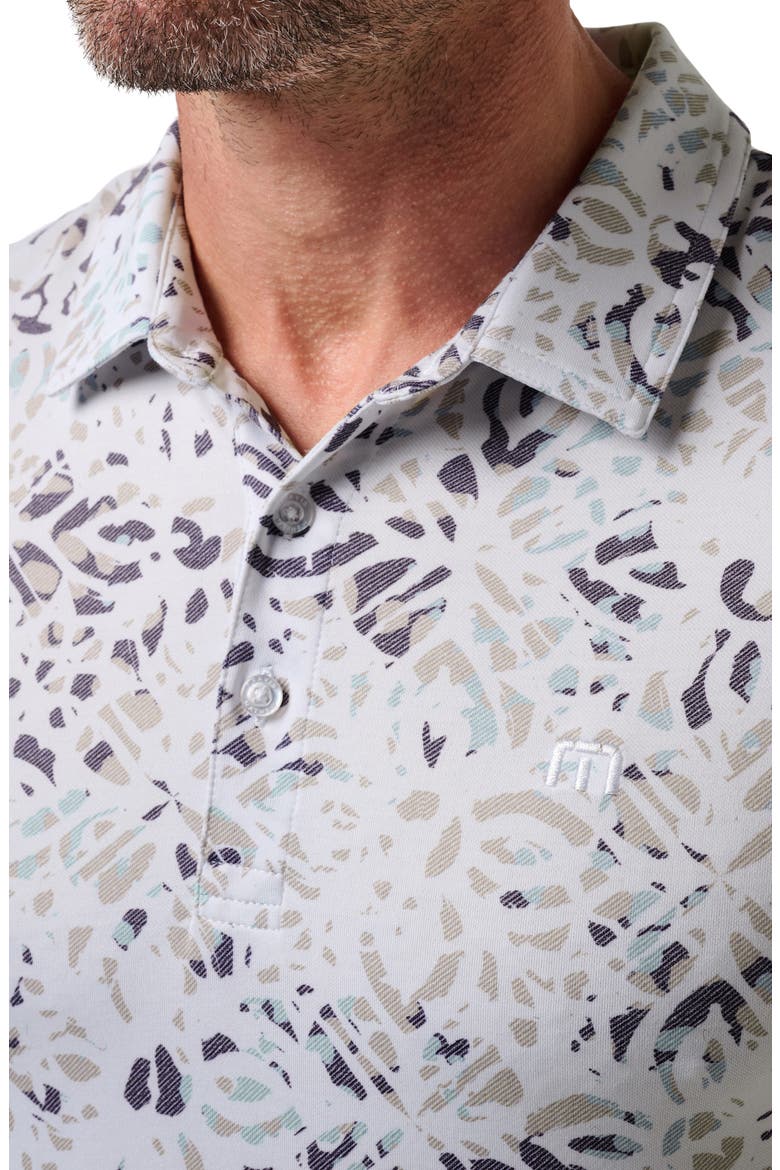 Featherweight Chill Print Polo, Alternate, color, WHITE
