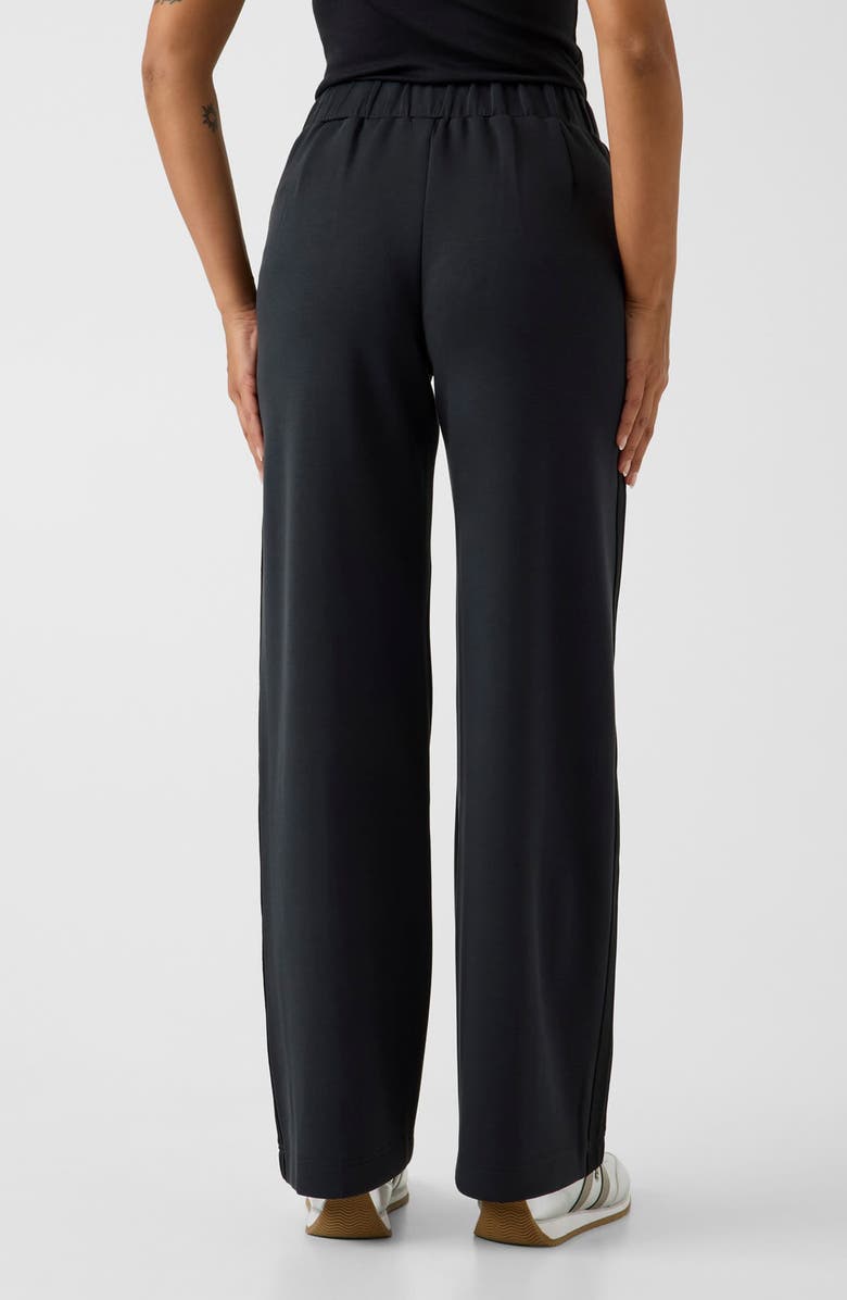 GUESS Lyra Pintuck Straight Leg Pants, Alternate, color, Black