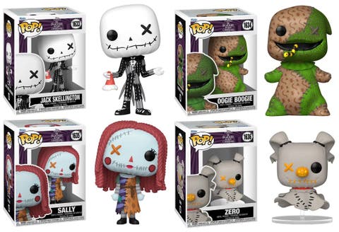 The Nightmare Before Christmas (Patchwork) Funko Pop! Set (4)