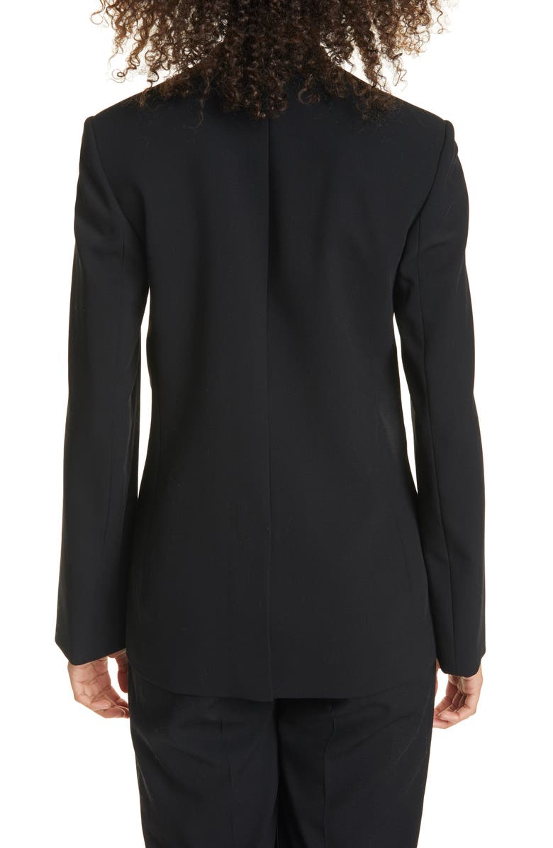 Vince Collarless Wool Blend Blazer, Alternate, color, 