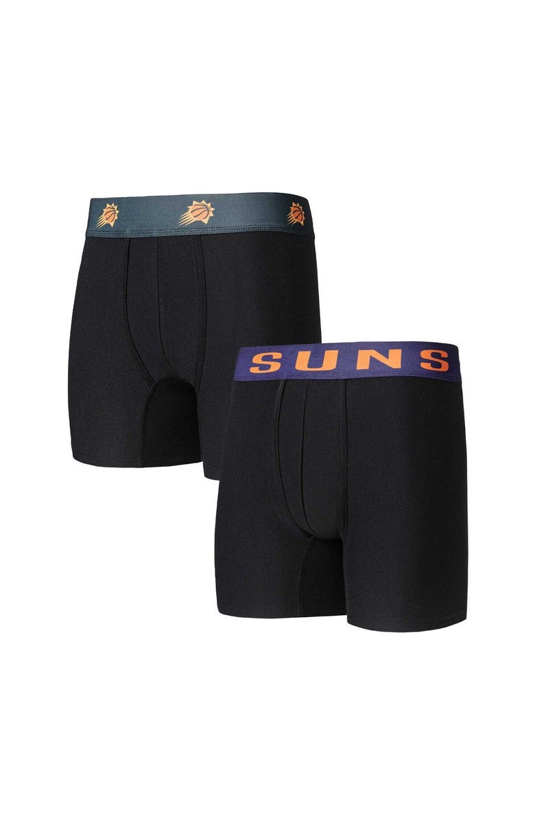 CONCEPTS SPORT Men's Concepts Sport Black Phoenix Suns Breakthrough 2-Pack Boxer Briefs, Main, color, Black