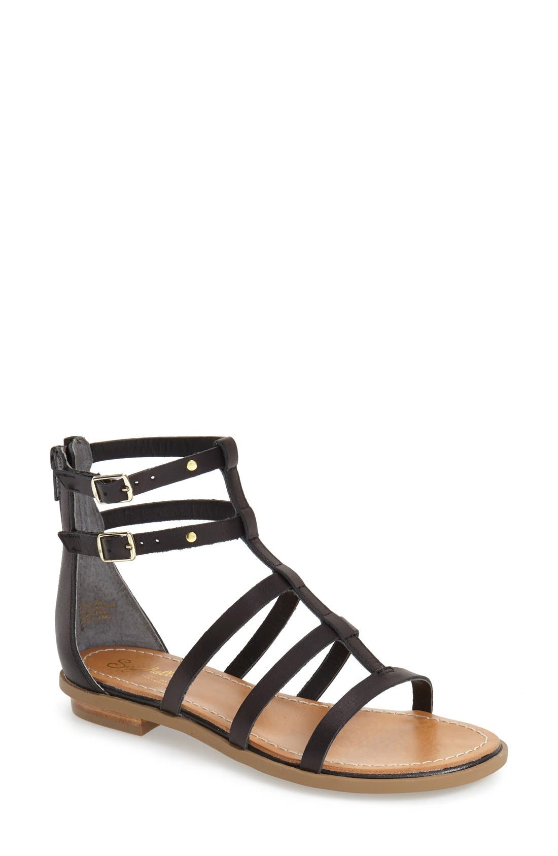 Seychelles 'Peachy' Gladiator Flat Sandal, Main, color, 