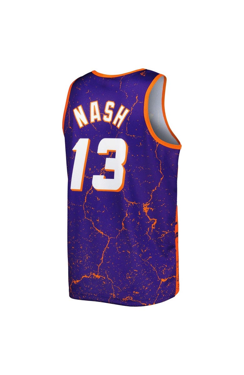Mitchell & Ness Men's Mitchell & Ness Steve Nash Purple Phoenix Suns 1996-97 Hardwood Classics Player Burst Tank Top, Alternate, color, 