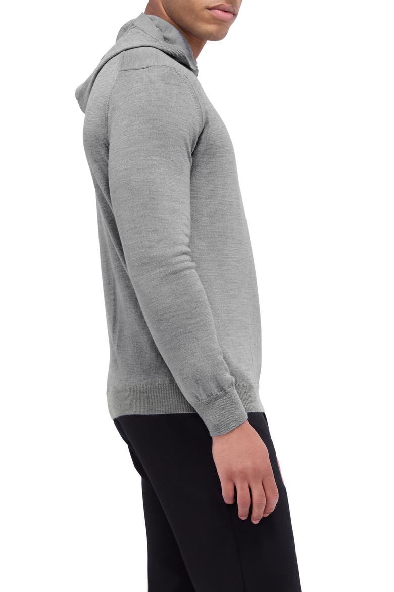 Merino Wool Hooded Sweater, Alternate, color, GRAPHITE