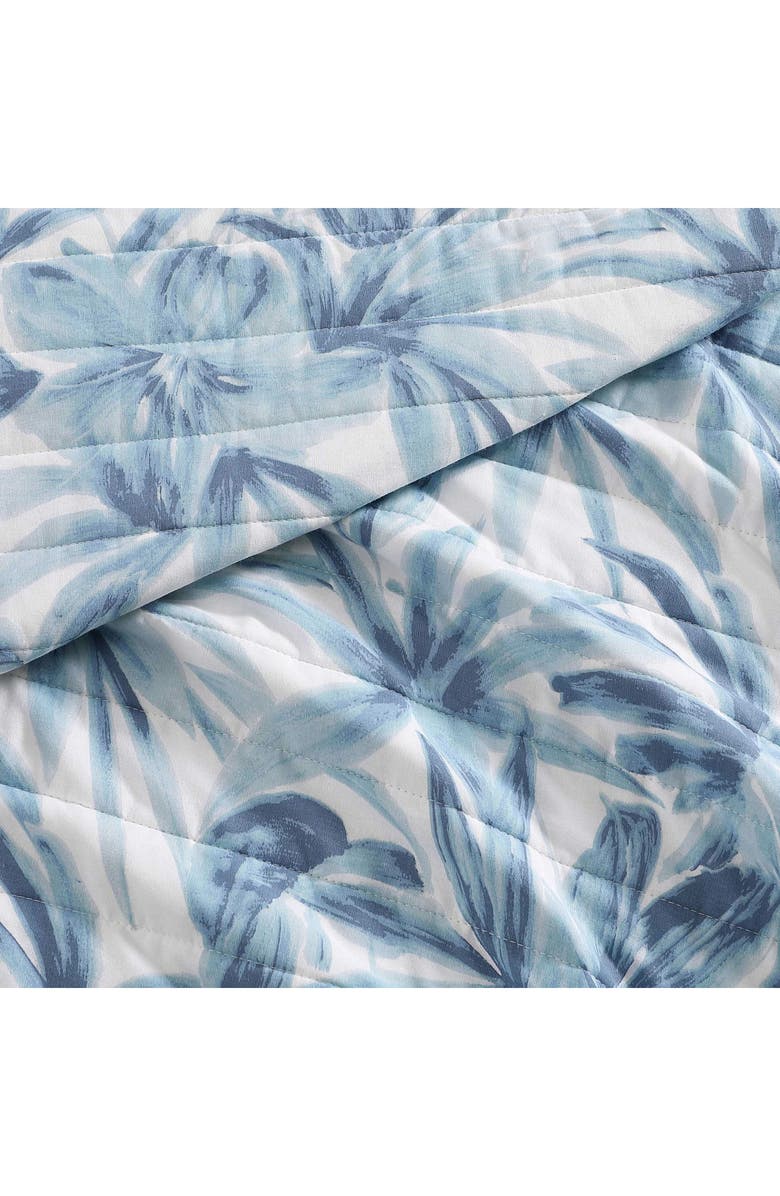 Tommy Bahama Aubrey Floral Cotton Quilt Set, Alternate, color, Blue
