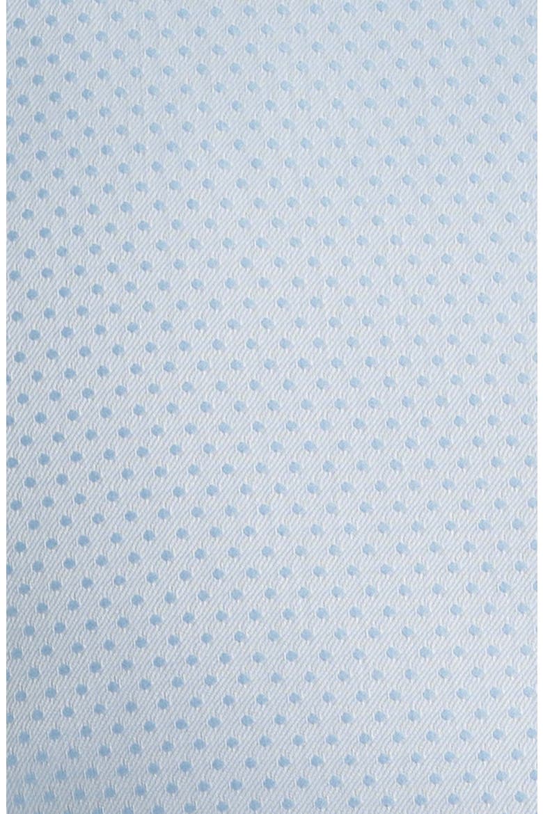 Slim Fit Dot Pattern Non-Iron Cotton Dobby Dress Shirt, Alternate, color, LIGHT BLUE