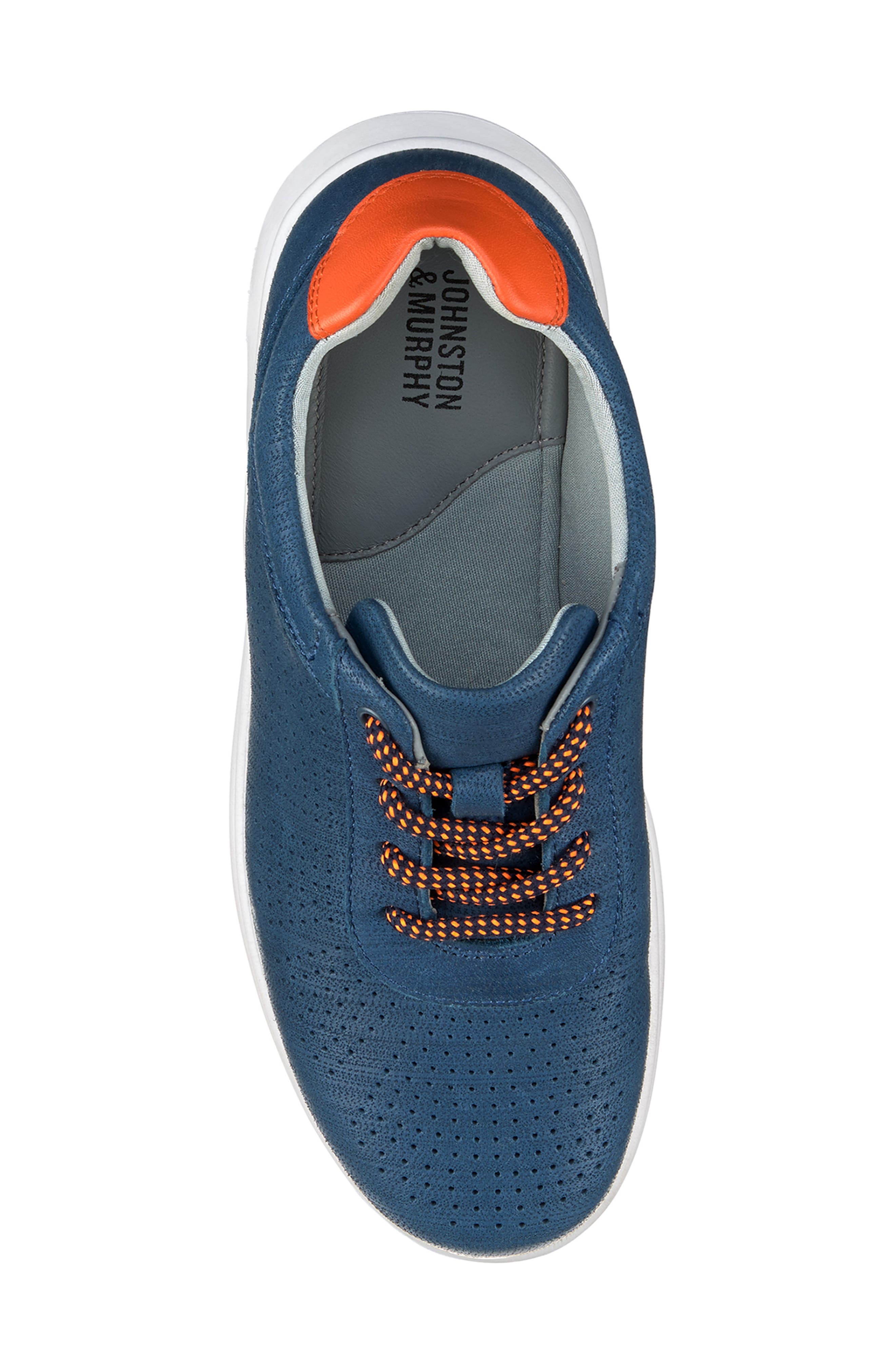 Johnston & Murphy Activate Sneaker, Alternate, color, Navy Full Grain
