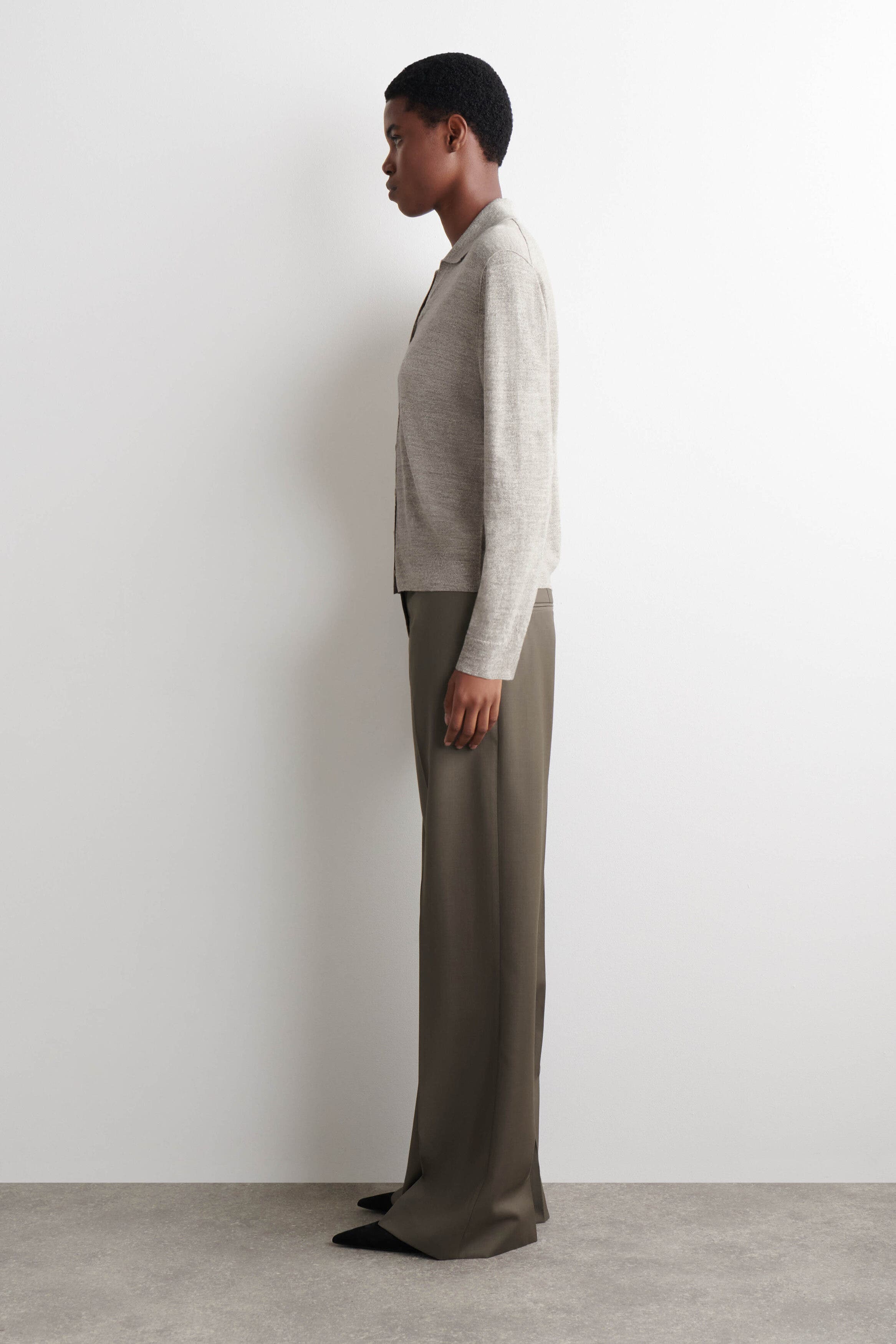 Knitted Linen-Merino Shirt - image 4