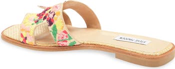 Hadyn Floral Embroidered Slide Sandal