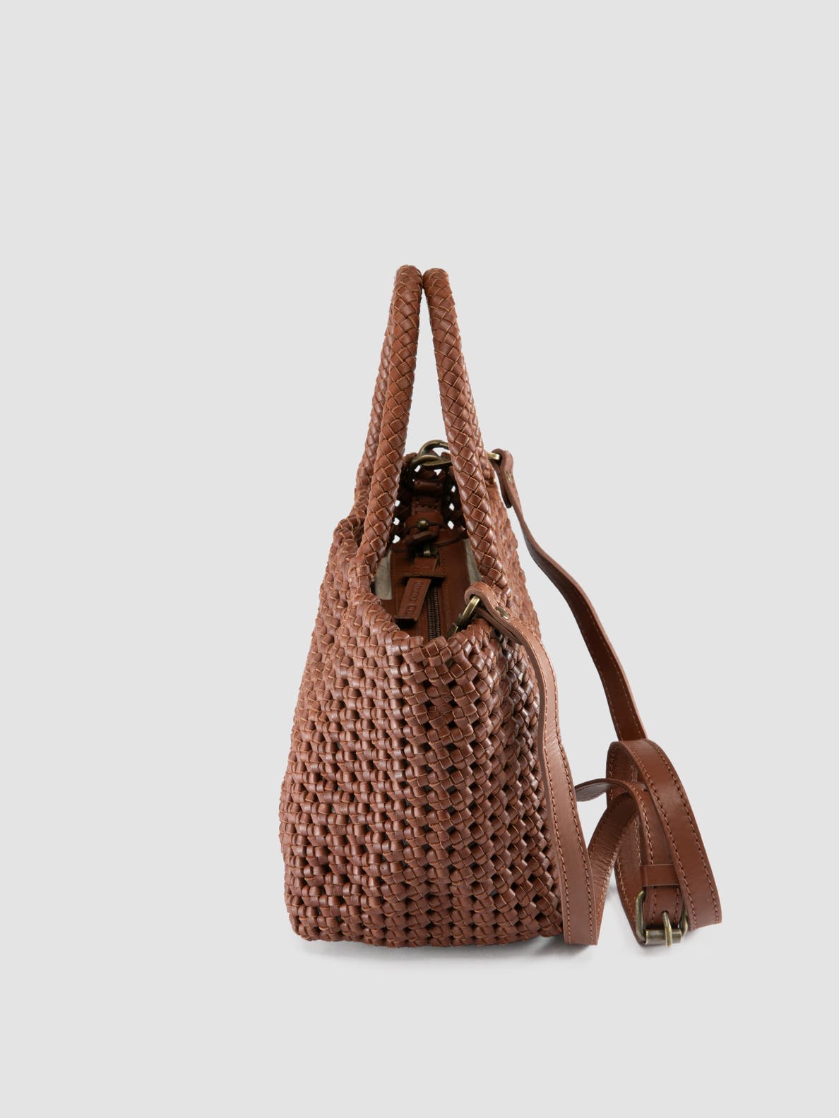 Vicky 001 Hand-Woven Mini Bag, Alternate, color, Light Brown