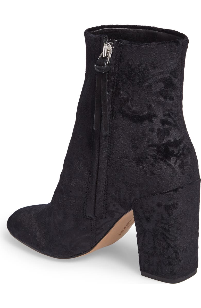 Rebecca Minkoff Floral Velvet Bootie, Alternate, color,