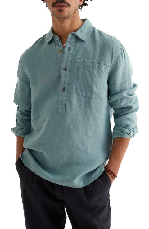 Artists Linen Popover Shirt