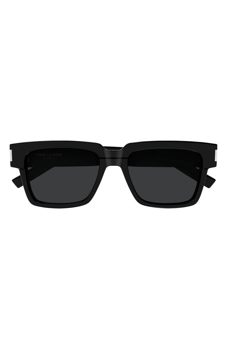 Saint Laurent Vadim 54mm Rectangular Sunglasses, Main, color, 
