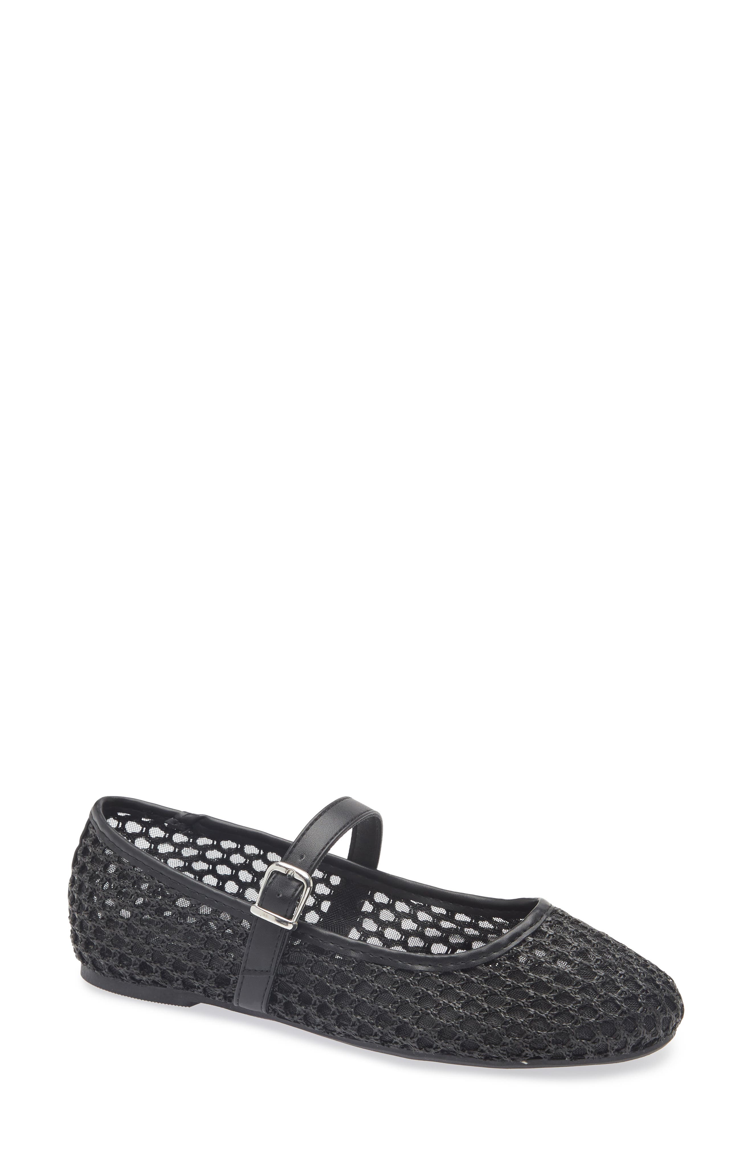 Tahari Open Weave Mary Jane Flat, Main, color, 