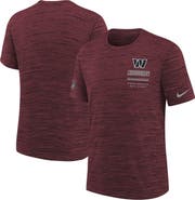 Nike Youth Nike Burgundy Washington Commanders Sideline Velocity Dri-FIT T-Shirt