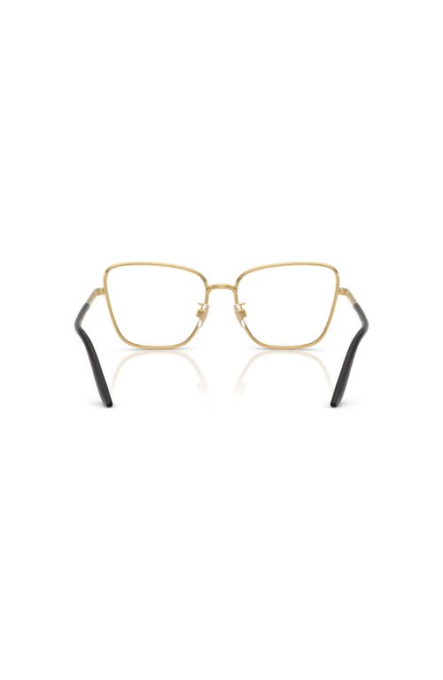 Dolce & Gabbana Dolce&gabbana 55mm Cat Eye Optical Glasses In Gold