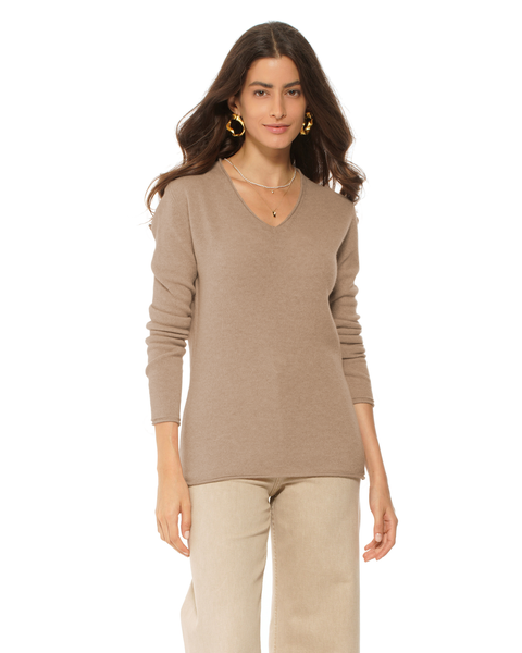 Ultra-Light Cashmere V-Neck Sweater