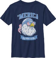 Lost Gods Boys Lost Gods America Cool Bald Eagle T Shirt