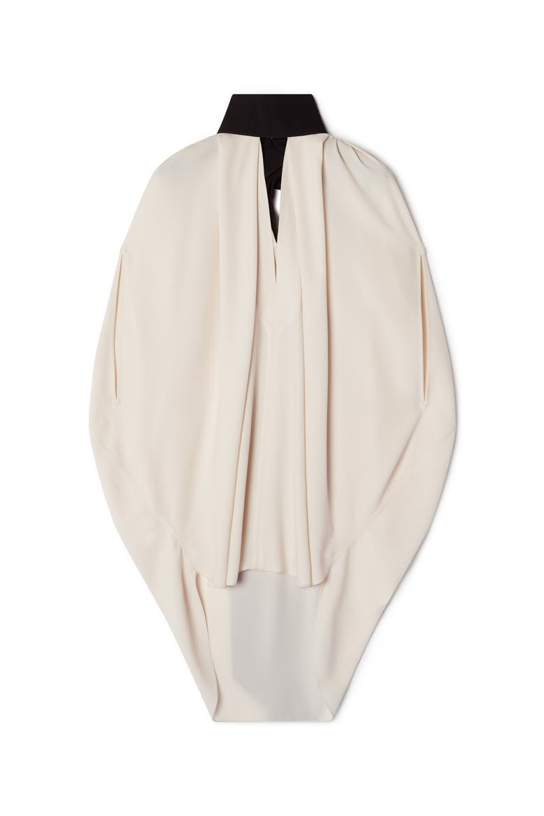 Knotted Loose-Fit Crepe Top, Alternate, color, Beige
