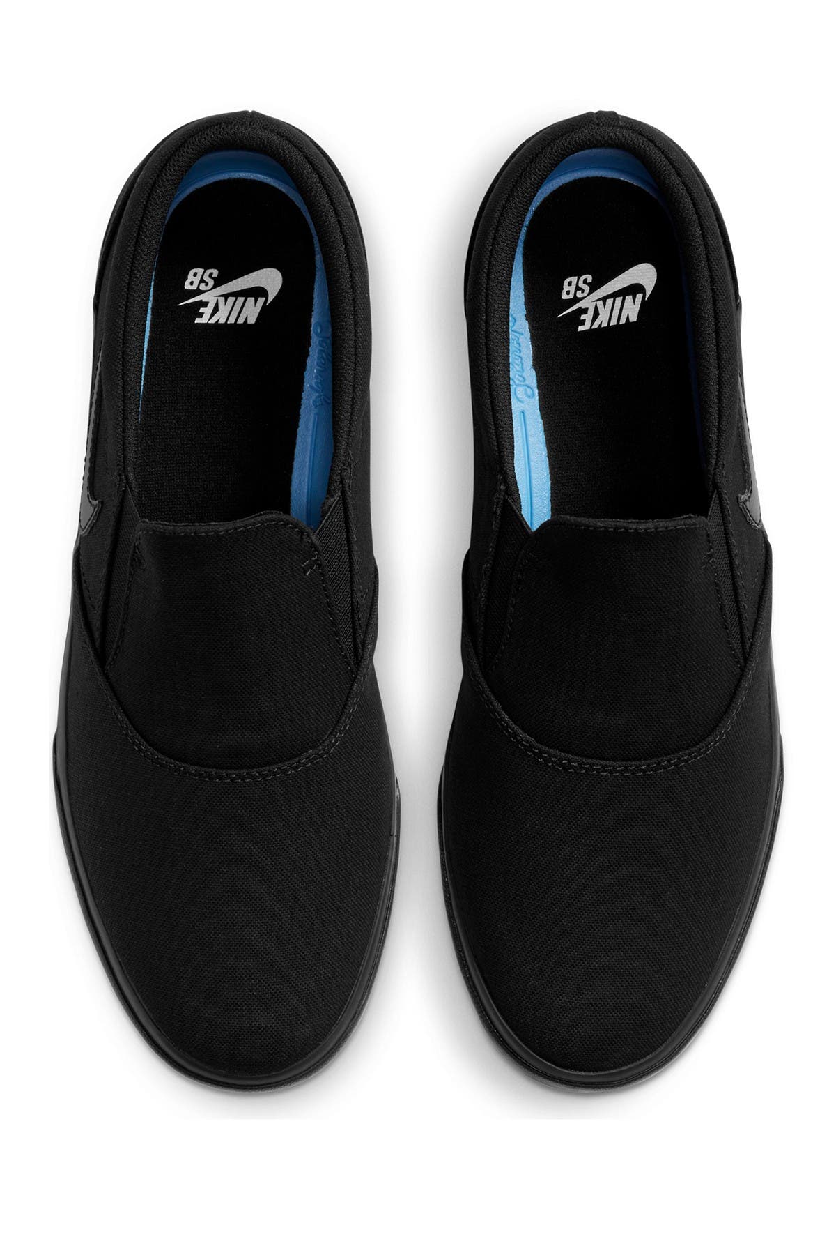 SB Charge Slip-On Sneaker, Alternate, color, 003 BLACK/BLACK