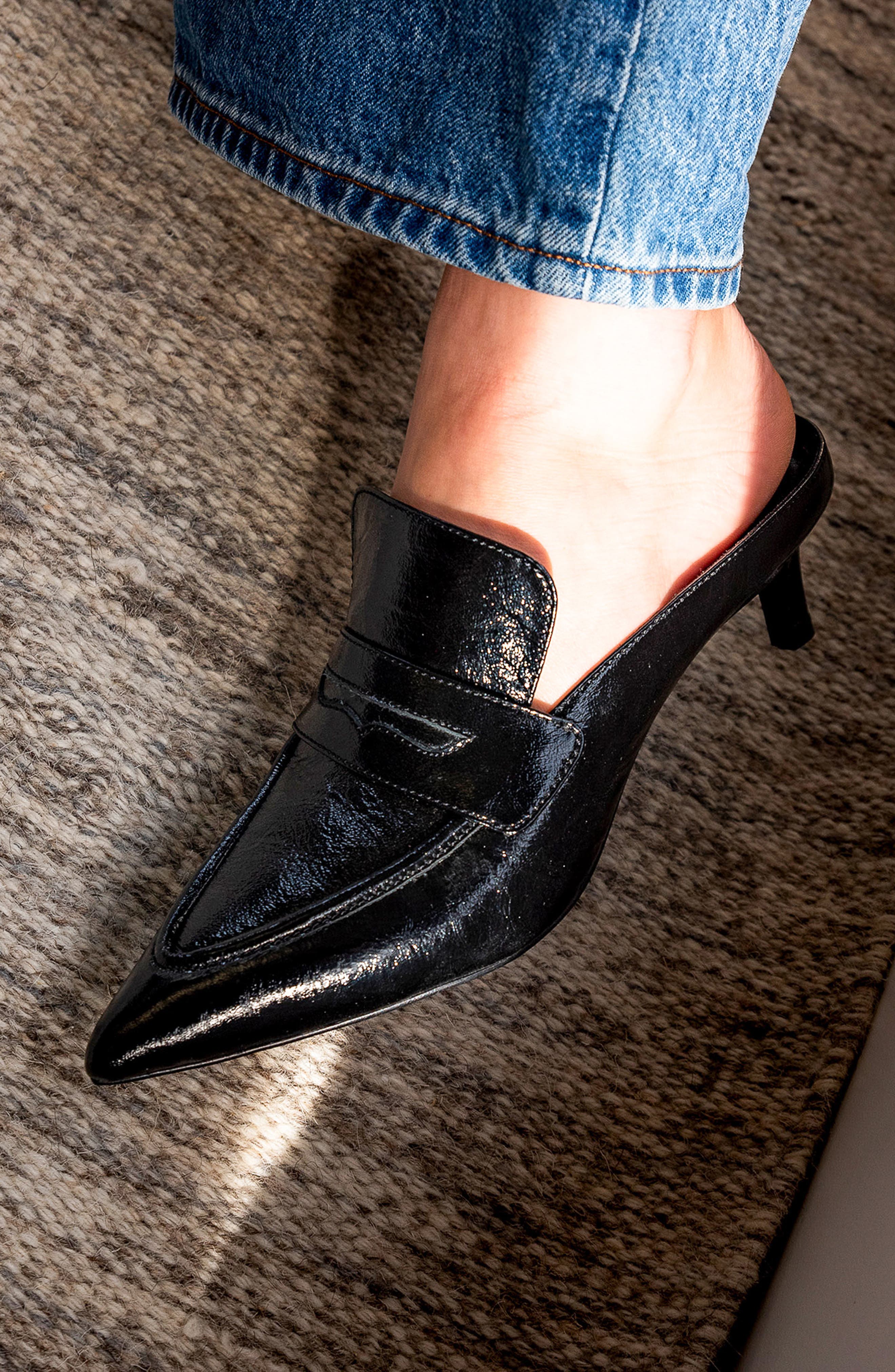 Seychelles Stunner Mule, Alternate, color, Black