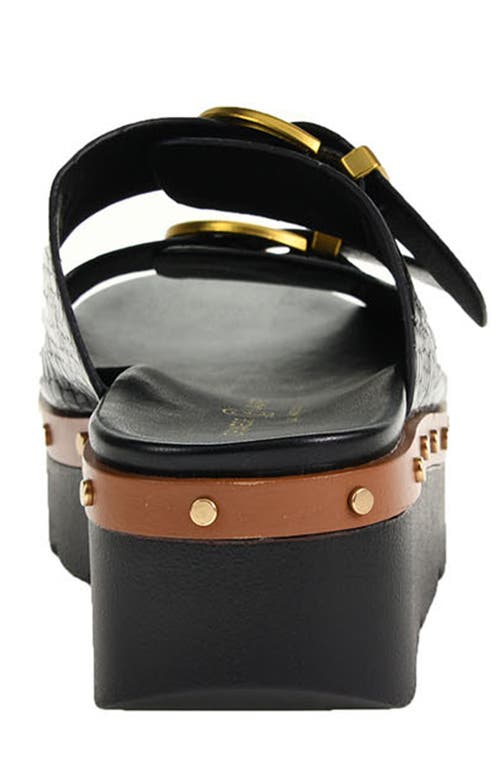 Shop Chinese Laundry Surf's Up Platform Slide Sandal In Black