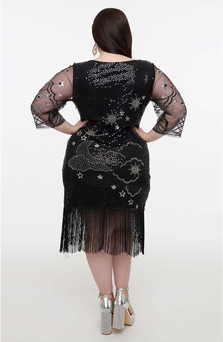 Unique Vintage Plus Size 1920s Margaux Flapper Dress, Alternate, color, 