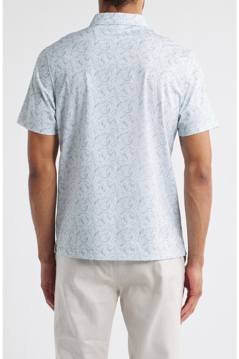 Victor OoohCotton® Feather Print Polo, Alternate, color, MINT