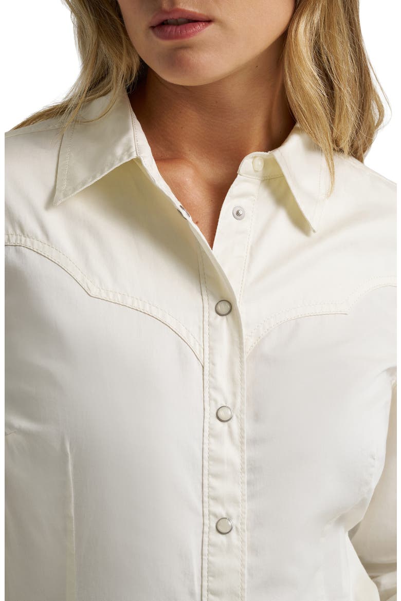 Western Bell Shirt, Alternate, color, EGRET