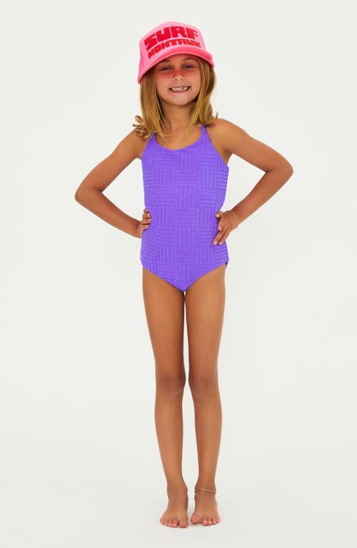 Beach Riot Kids' Little Julia One-Piece Swimsuit in Ultra Violet 